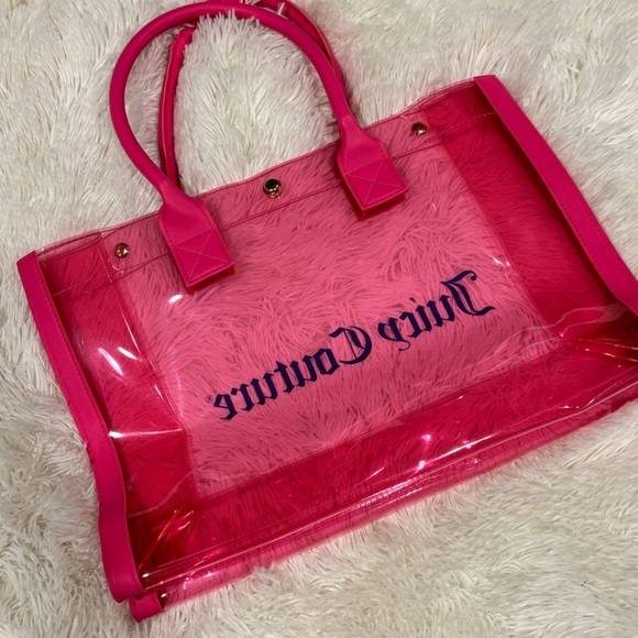 Juicy Couture Y2K Pink Clear Tote Bag - Picture 6 of 10
